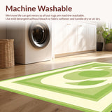 Green Irregular Fluid Motif(Green)