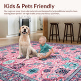 Eclectic Multi Colored Ethnic Motif(Pink)