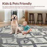 Chic High Low Trellis Design(Gray)