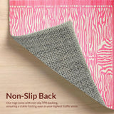 Ultra Soft Area Rug, Non Slip, Stain Resistant, Washable Area Rugs for Living Room, Bedroom, Fresh Modern Whimsical Touch(Pink)