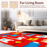 Brightly Colored Learning Focused Art(Red)