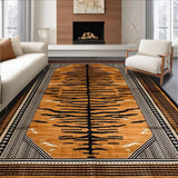 Ultra Soft Area Rug, Non Slip, Stain Resistant, Washable Area Rugs for Living Room, Bedroom, Chic Rustic Animal Print Elegance(Brown)