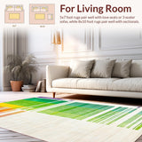 Ultra Soft Area Rug, Non Slip, Stain Resistant, Washable Area Rugs for Living Room, Bedroom, Elegant Earthy Swirl Design(Yellow)