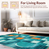 Contemporary Vibrant Tiled Design(Blue)