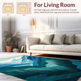 Elegant Scenic Landscape Motif(Blue)