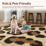Ultra Soft Area Rug, Non Slip, Stain Resistant, Washable Area Rugs for Living Room, Bedroom, Modern Animal Pattern Bedroom Non-Shedding Carpet(Beige)