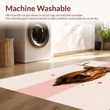 Ultra Soft Area Rug, Non Slip, Stain Resistant, Washable Area Rugs for Living Room, Bedroom, Contemporary Cozy Cow Graphic(Brown)
