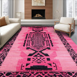 Ultra Soft Area Rug, Non Slip, Stain Resistant, Washable Area Rugs for Living Room, Bedroom, Vibrant Pink Animal Print Aesthetic(Pink)
