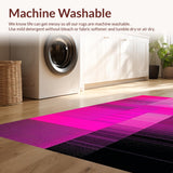 Ultra Soft Area Rug, Non Slip, Stain Resistant, Washable Area Rugs for Living Room, Bedroom, Sophisticated Gradient Tone Visual Appeal(Pink)
