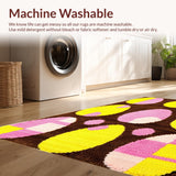 Ultra Soft Area Rug, Non Slip, Stain Resistant, Washable Area Rugs for Living Room, Bedroom, Lively Elegant Entrance Accent(Brown)