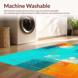 Contemporary Colorful Swirl Motif(Blue)