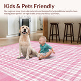 Delicate Abstract Checkerboard Style(Pink)