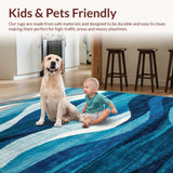 Dynamic Beach Inspired Textural Motif(Blue)