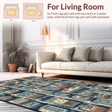 Ultra Soft Area Rug, Non Slip, Stain Resistant, Washable Area Rugs for Living Room, Bedroom, Educational City Life Play Rug for Kids Bedroom(Gray)