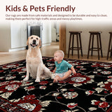 Dramatic Black and Burgundy Design(Black)