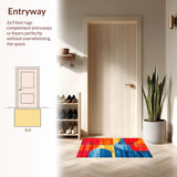 Energetic Multi Hued Design(Red)