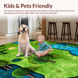 Charming Earthy World Map Design(Green)