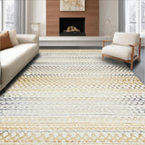 Luxe Natural Fiber Scallop Motif(Beige)