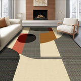 Ultra Soft Area Rug, Non Slip, Stain Resistant, Washable Area Rugs for Living Room, Bedroom, Elegant Warm Tones Animal Motif(Gray)