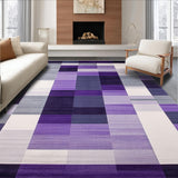 Ultra Soft Area Rug, Non Slip, Stain Resistant, Washable Area Rugs for Living Room, Bedroom, Luxurious Modern Tiled Aesthetic(Purple)