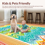 Colorful Retro Geometric Arrangement(Yellow)