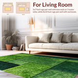 Nature Inspired Floral Shag Style(Green)