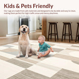 Kitchen Runner Abstract Beige(Beige)