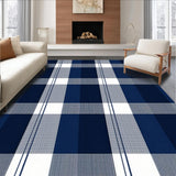 Minimalist Beige Checkered Aesthetic(Blue)