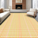 Ultra Soft Area Rug, Non Slip, Stain Resistant, Washable Area Rugs for Living Room, Bedroom, Trendy Graphical Ogee Formation(Orange)