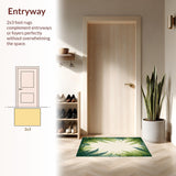 Ultra Soft Area Rug, Non Slip, Stain Resistant, Washable Area Rugs for Living Room, Bedroom, Elegant Floral Earth Tones(Ivory)