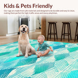 Elegant Aqua and White Fusion(Blue)