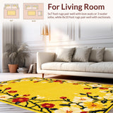 Artistic Seasonal Flower Patchwork Design(Yellow)