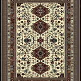 Ultra Soft Area Rug, Non Slip, Stain Resistant, Washable Area Rugs for Living Room, Bedroom, Luxurious Distressed Geometric Print(Beige)