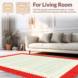 Trendy Abstract Dot Decor Style(Red)