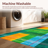 Ultra Soft Area Rug, Non Slip, Stain Resistant, Washable Area Rugs for Living Room, Bedroom, Serene Pastel Abstract Composition(Green)
