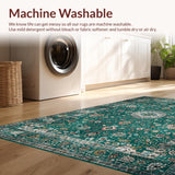 Retro Floral Distressed Aesthetic(Green)