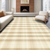 Ultra Soft Area Rug, Non Slip, Stain Resistant, Washable Area Rugs for Living Room, Bedroom, Elegant Neutral Checkered Aesthetic(Beige)