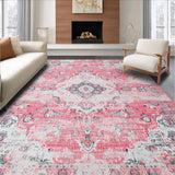 Artistic Distressed Floral Composition(Pink)