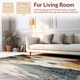 Tranquil Pebble Path Runner Featuring Neutral Abstract Stone(Beige)