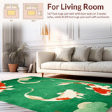 Cozy Contemporary Koi Style(Green)