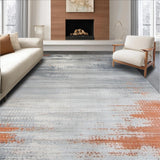 Contemporary Abstract Rust Accents(Gray)