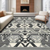Elegant Earth Toned Geometric Features(Black)