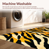 Ultra Soft Area Rug, Non Slip, Stain Resistant, Washable Area Rugs for Living Room, Bedroom, Wildlife Themed Bedroom Vibrant Accent Carpet(Black)