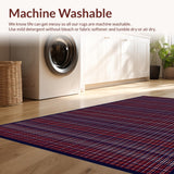 Ultra Soft Area Rug, Non Slip, Stain Resistant, Washable Area Rugs for Living Room, Bedroom, Checkered Classic for(Red)