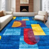 Chic Modernist Colorful Composition(Blue)