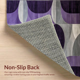Ultra Soft Area Rug, Non Slip, Stain Resistant, Washable Area Rugs for Living Room, Bedroom, Vibrant Cozy Purple Hue(Purple)