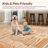 Chic Geometric Earth Tone Mat(Beige)