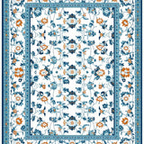 Ultra Soft Area Rug, Non Slip, Stain Resistant, Washable Area Rugs for Living Room, Bedroom, Whimsical Round Flower Design(Blue)