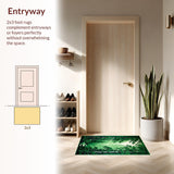 Artistic Abstract Tree Silhouettes(Green)