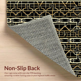 Sophisticated Black and Gold Geometry(Black)